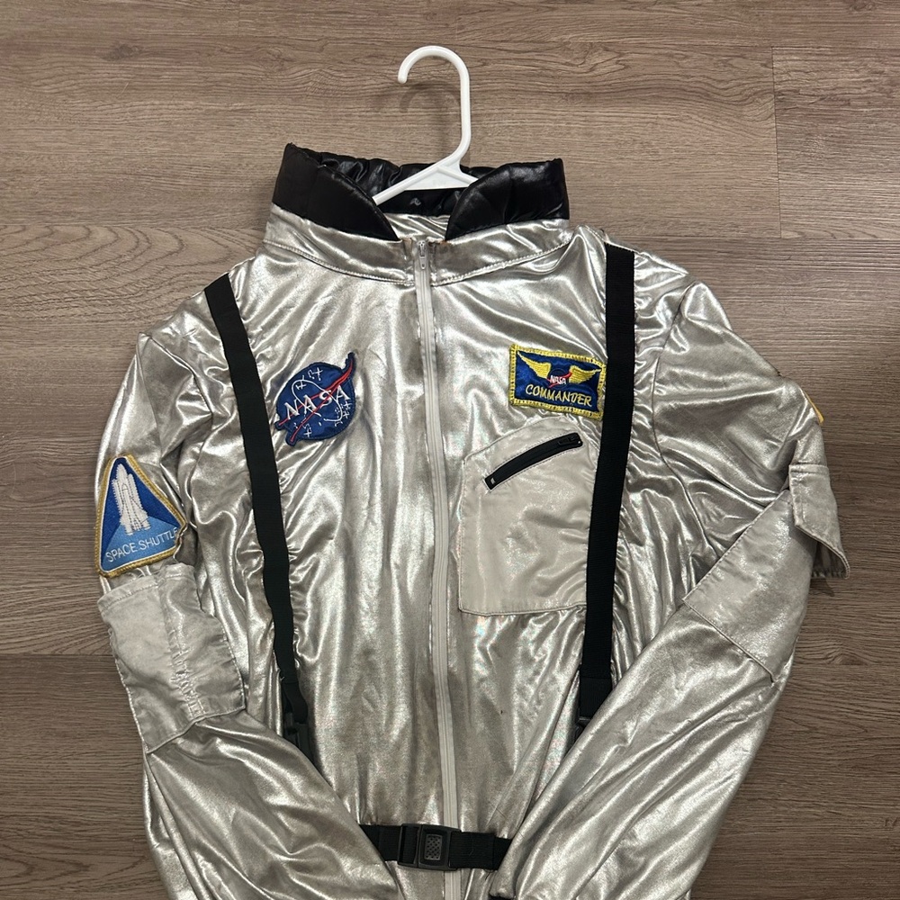 Silver Astronaut Jumpsuit Costume